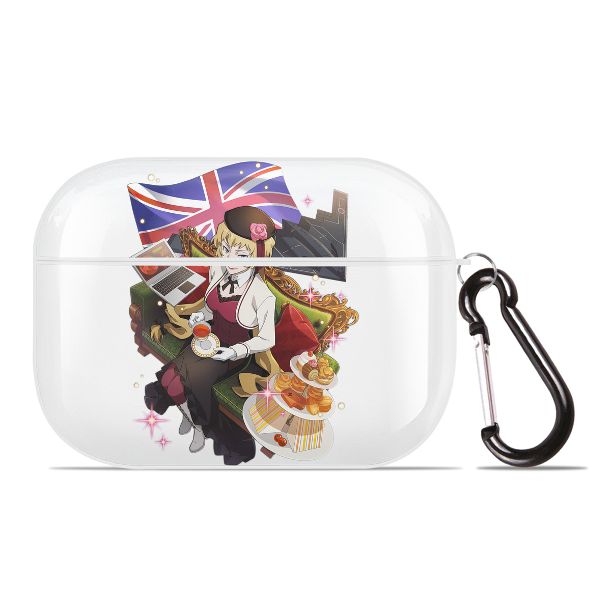 （画像用） 文豪ストレイドッグス Bungo Stray Dogs 【AirPods Pro用】ハードシェル保護ケース 耐衝撃・防指紋・カラビナ付き商品仕様