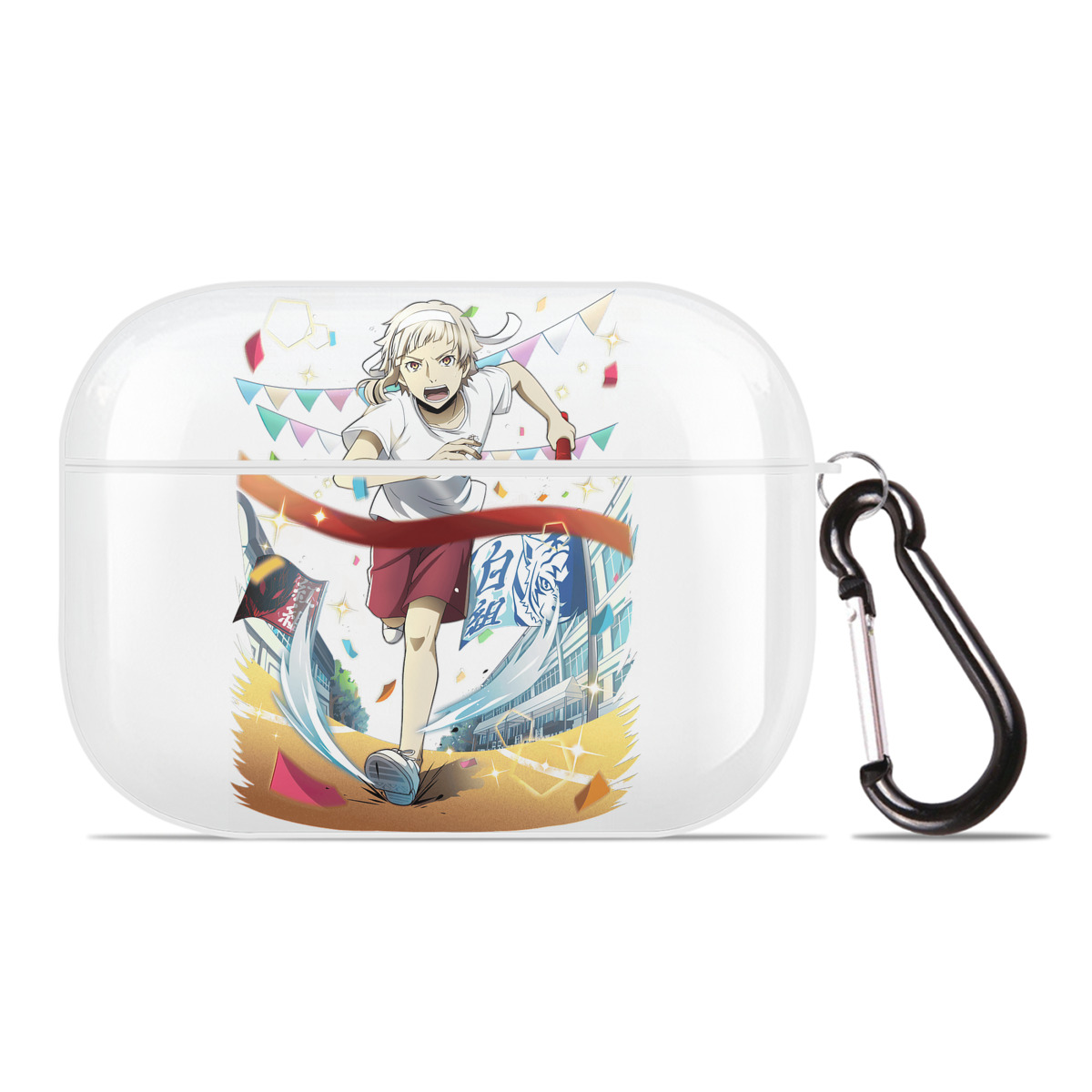 （画像用） 文豪ストレイドッグス Bungo Stray Dogs 【AirPods Pro用】ハードシェル保護ケース 耐衝撃・防指紋・カラビナ付き商品仕様