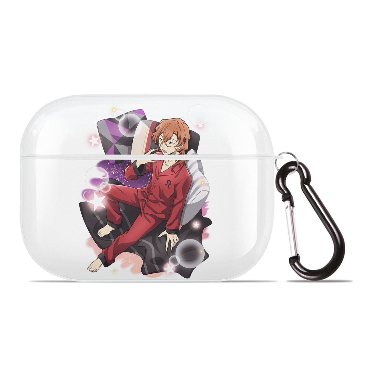 （画像用） 文豪ストレイドッグス Bungo Stray Dogs 【AirPods Pro用】ハードシェル保護ケース 耐衝撃・防指紋・カラビナ付き商品仕様