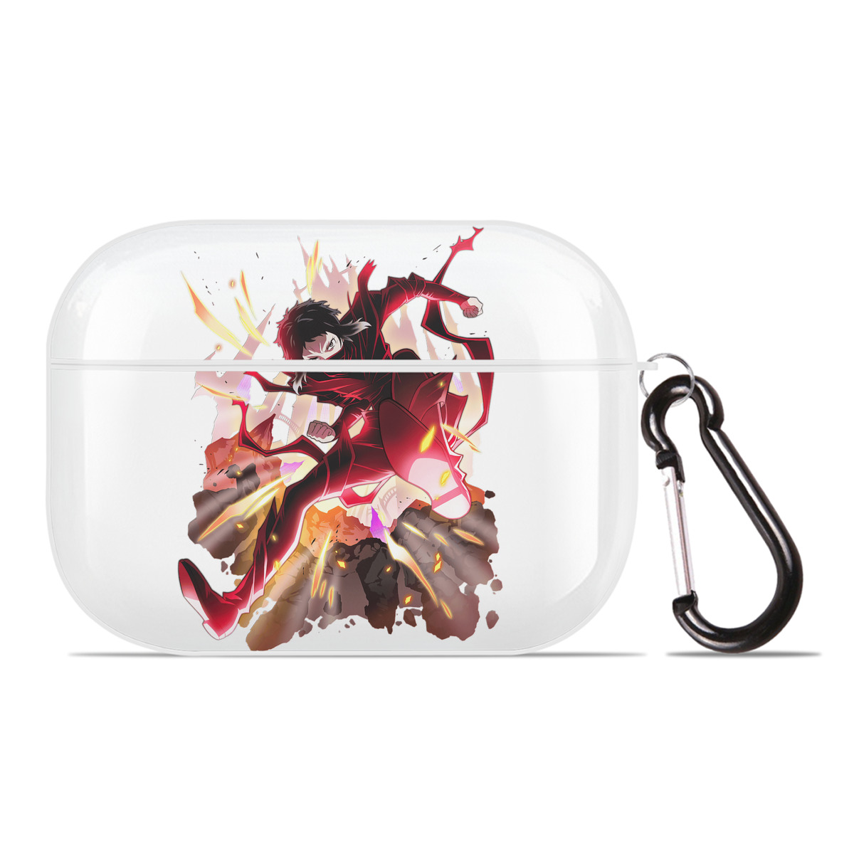 （画像用） 文豪ストレイドッグス Bungo Stray Dogs 【AirPods Pro用】ハードシェル保護ケース 耐衝撃・防指紋・カラビナ付き商品仕様