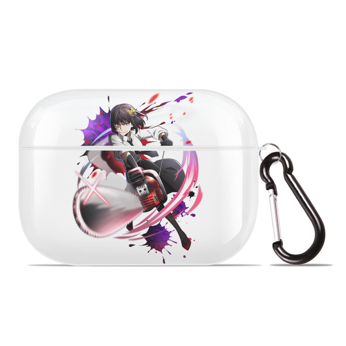 （画像用） 文豪ストレイドッグス Bungo Stray Dogs 【AirPods Pro用】ハードシェル保護ケース 耐衝撃・防指紋・カラビナ付き商品仕様