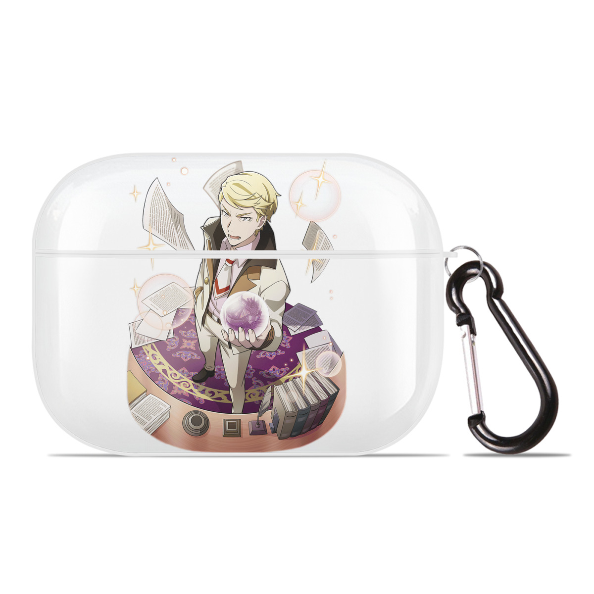 （画像用） 文豪ストレイドッグス Bungo Stray Dogs 【AirPods Pro用】ハードシェル保護ケース 耐衝撃・防指紋・カラビナ付き商品仕様