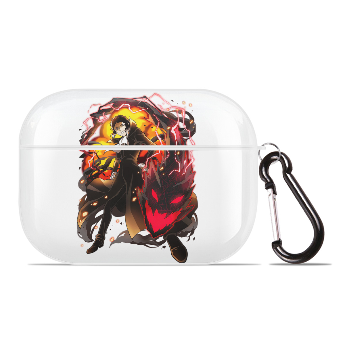 （画像用） 文豪ストレイドッグス Bungo Stray Dogs 【AirPods Pro用】ハードシェル保護ケース 耐衝撃・防指紋・カラビナ付き商品仕様