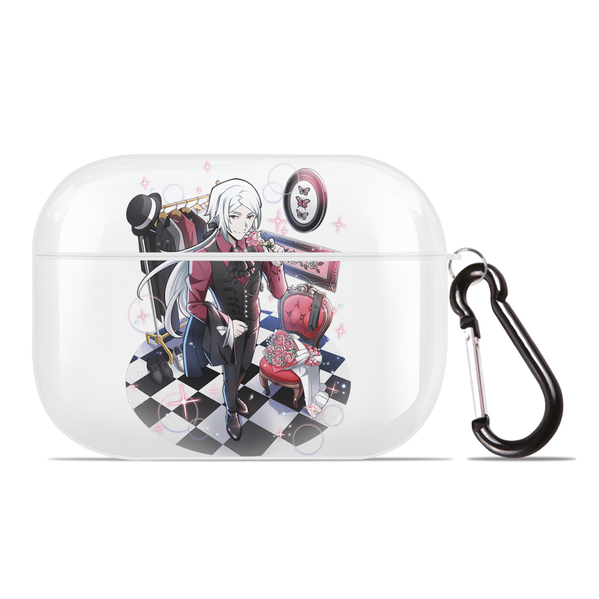 （画像用） 文豪ストレイドッグス Bungo Stray Dogs 【AirPods Pro用】ハードシェル保護ケース 耐衝撃・防指紋・カラビナ付き商品仕様