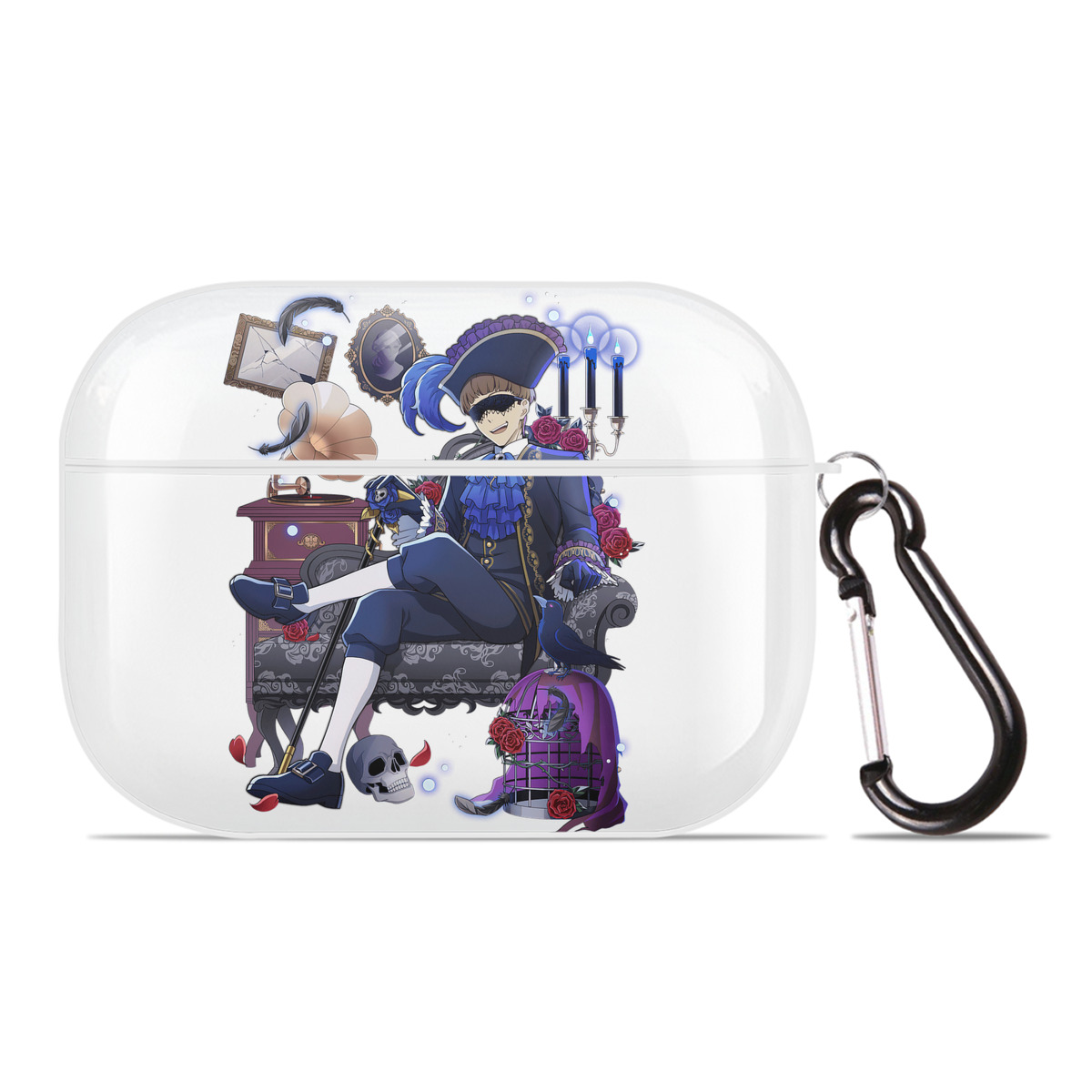 （画像用） 文豪ストレイドッグス Bungo Stray Dogs 【AirPods Pro用】ハードシェル保護ケース 耐衝撃・防指紋・カラビナ付き商品仕様