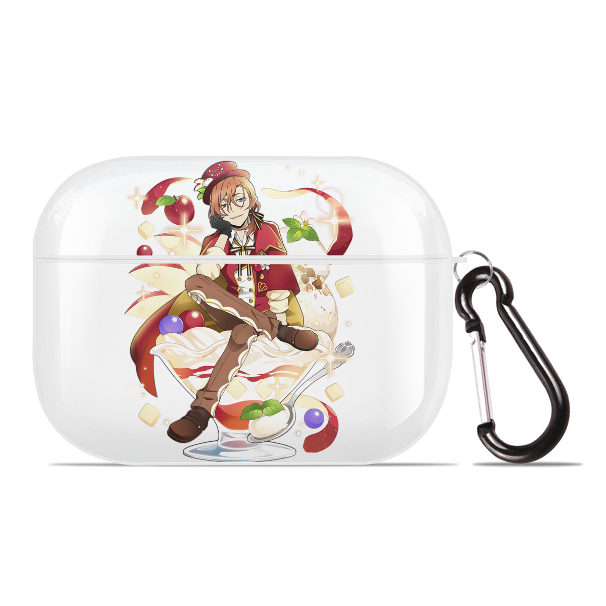 （画像用） 文豪ストレイドッグス Bungo Stray Dogs 【AirPods Pro用】ハードシェル保護ケース 耐衝撃・防指紋・カラビナ付き商品仕様