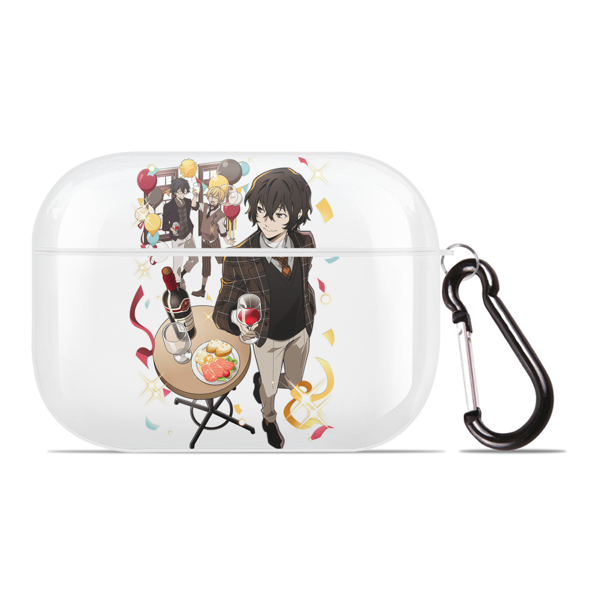 （画像用） 文豪ストレイドッグス Bungo Stray Dogs 【AirPods Pro用】ハードシェル保護ケース 耐衝撃・防指紋・カラビナ付き商品仕様