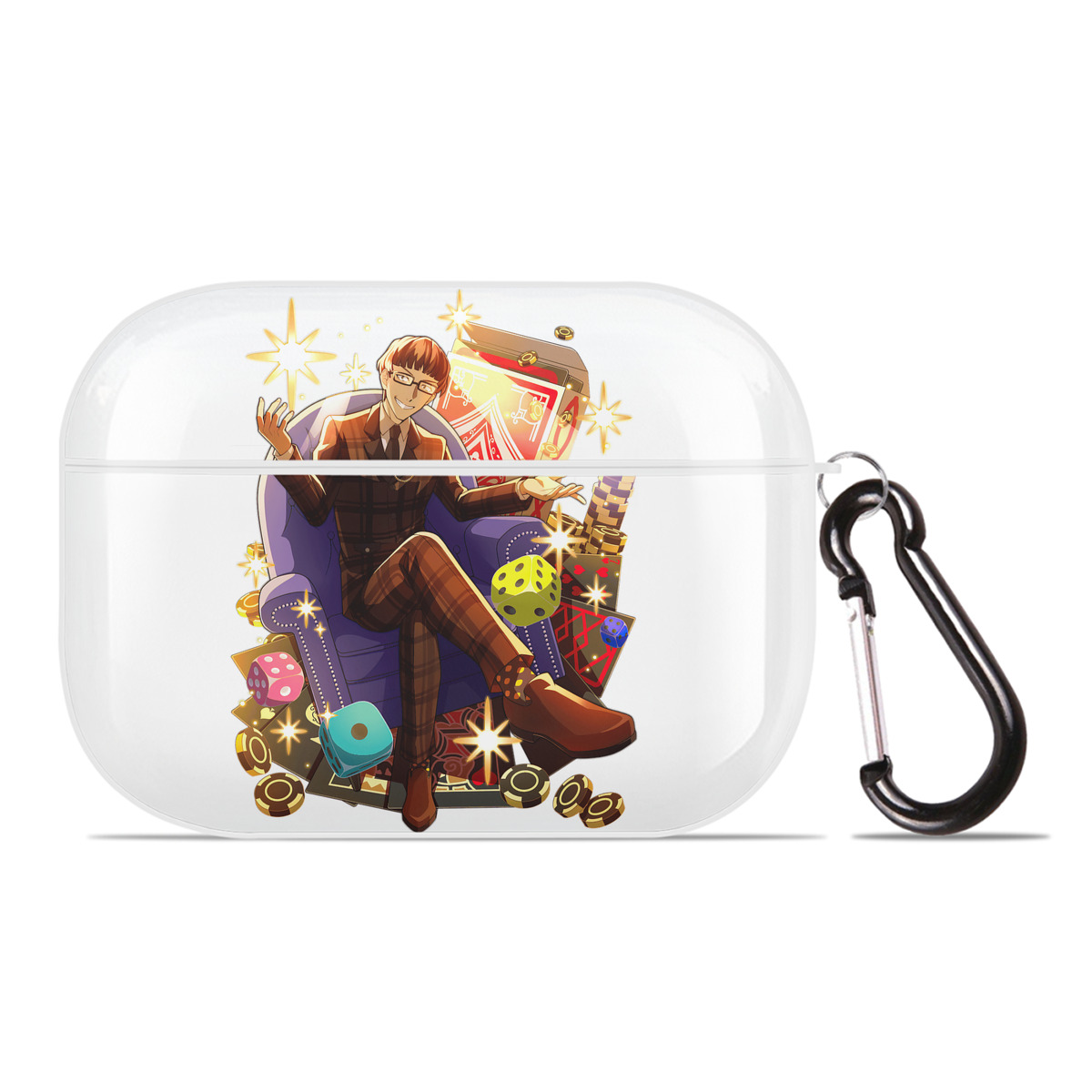 （画像用） 文豪ストレイドッグス Bungo Stray Dogs 【AirPods Pro用】ハードシェル保護ケース 耐衝撃・防指紋・カラビナ付き商品仕様