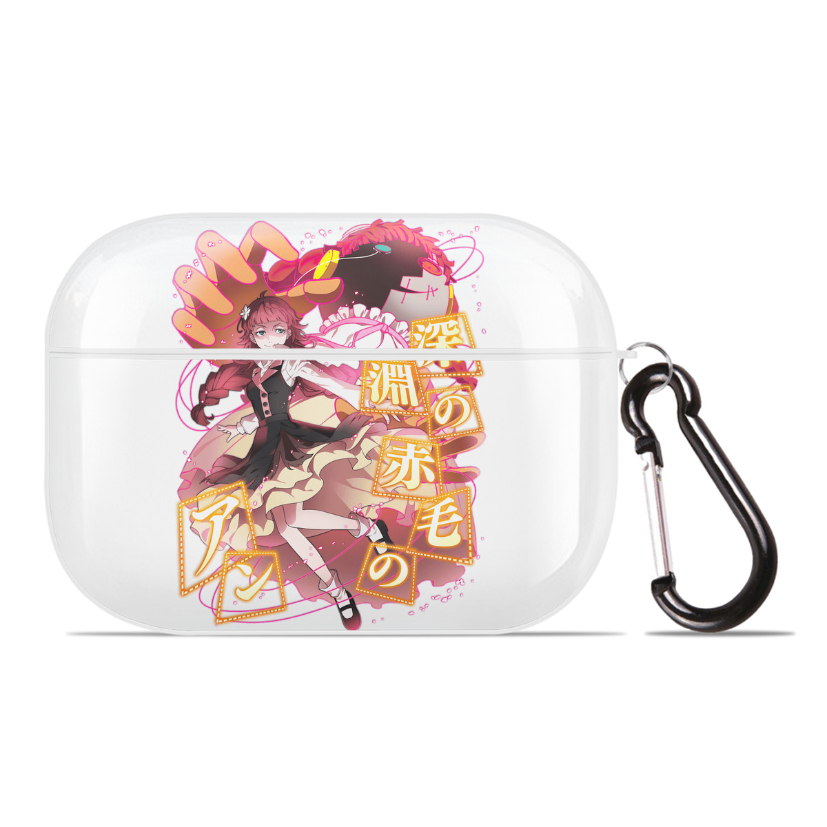 （画像用） 文豪ストレイドッグス Bungo Stray Dogs 【AirPods Pro用】ハードシェル保護ケース 耐衝撃・防指紋・カラビナ付き商品仕様