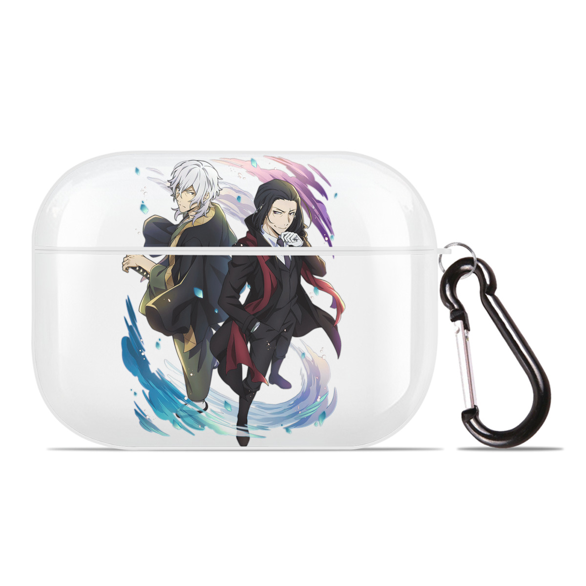 （画像用） 文豪ストレイドッグス Bungo Stray Dogs 【AirPods Pro用】ハードシェル保護ケース 耐衝撃・防指紋・カラビナ付き商品仕様