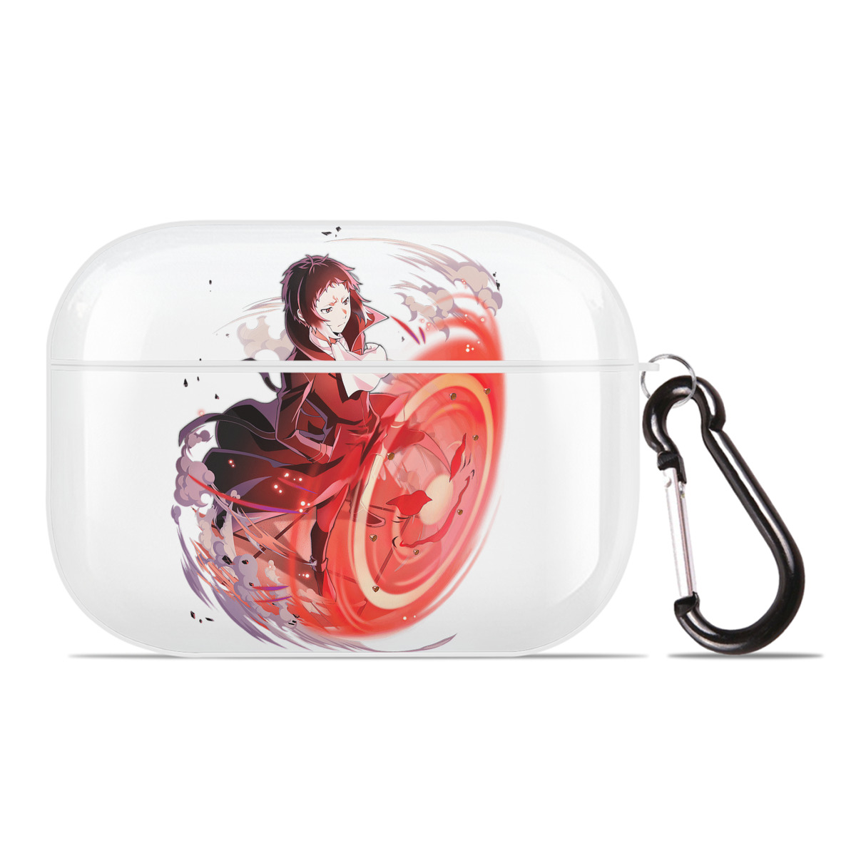 （画像用） 文豪ストレイドッグス Bungo Stray Dogs 【AirPods Pro用】ハードシェル保護ケース 耐衝撃・防指紋・カラビナ付き商品仕様