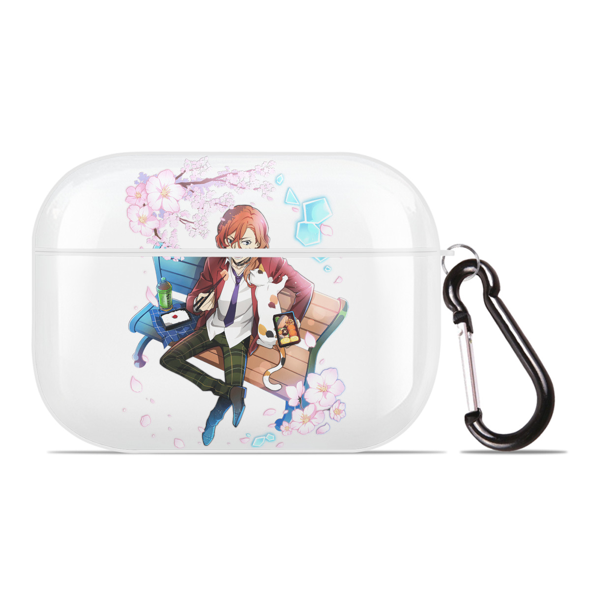 （画像用） 文豪ストレイドッグス Bungo Stray Dogs 【AirPods Pro用】ハードシェル保護ケース 耐衝撃・防指紋・カラビナ付き商品仕様