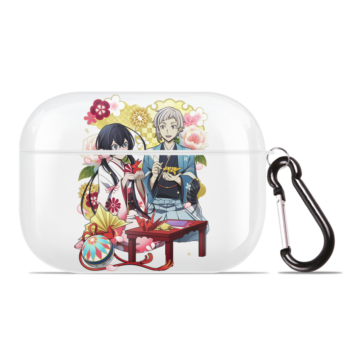 （画像用） 文豪ストレイドッグス Bungo Stray Dogs 【AirPods Pro用】ハードシェル保護ケース 耐衝撃・防指紋・カラビナ付き商品仕様