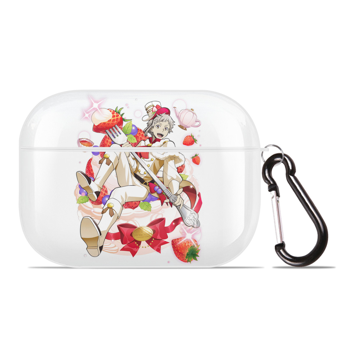 （画像用） 文豪ストレイドッグス Bungo Stray Dogs 【AirPods Pro用】ハードシェル保護ケース 耐衝撃・防指紋・カラビナ付き商品仕様