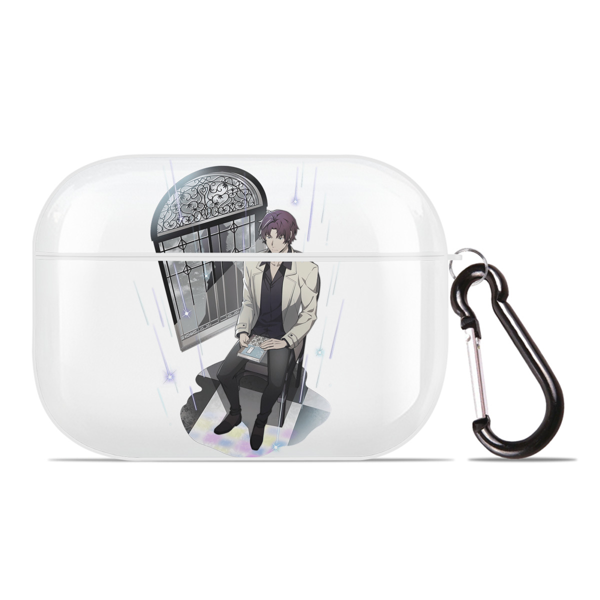 （画像用） 文豪ストレイドッグス Bungo Stray Dogs 【AirPods Pro用】ハードシェル保護ケース 耐衝撃・防指紋・カラビナ付き商品仕様