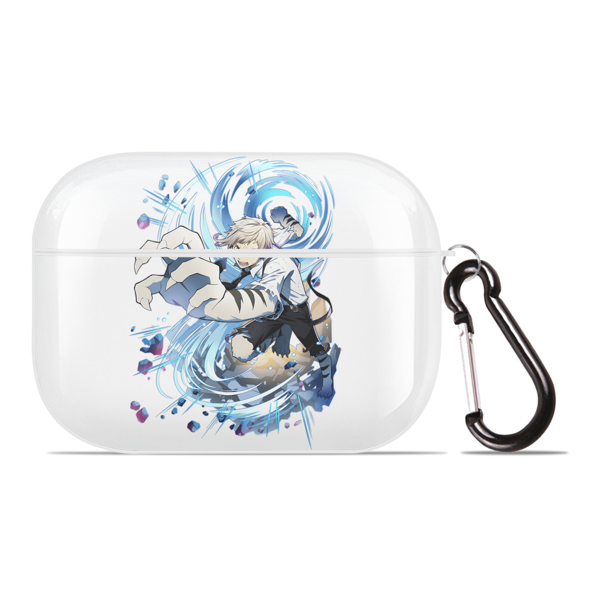 （画像用） 文豪ストレイドッグス Bungo Stray Dogs 【AirPods Pro用】ハードシェル保護ケース 耐衝撃・防指紋・カラビナ付き商品仕様