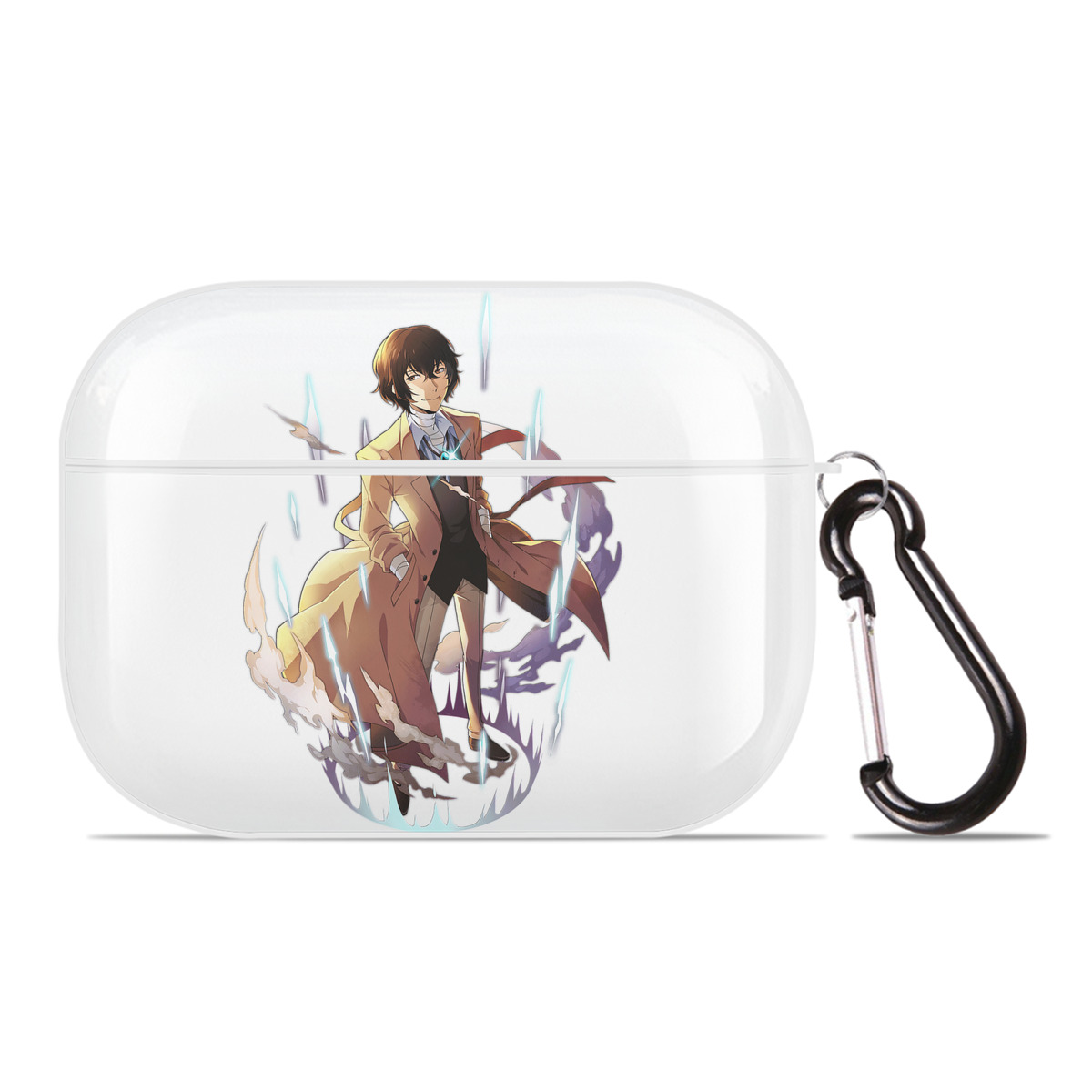 （画像用） 文豪ストレイドッグス Bungo Stray Dogs 【AirPods Pro用】ハードシェル保護ケース 耐衝撃・防指紋・カラビナ付き商品仕様