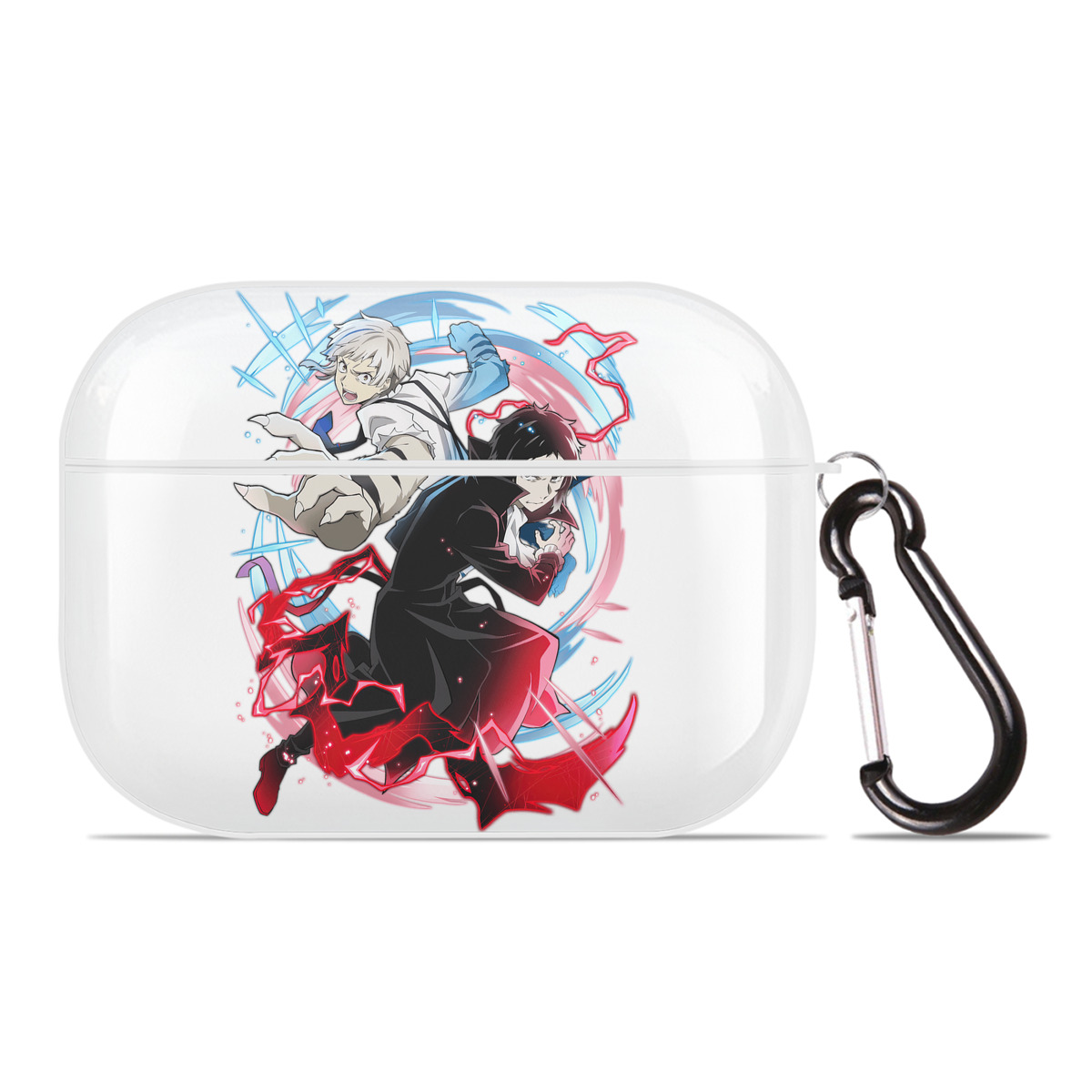 （画像用） 文豪ストレイドッグス Bungo Stray Dogs 【AirPods Pro用】ハードシェル保護ケース 耐衝撃・防指紋・カラビナ付き商品仕様