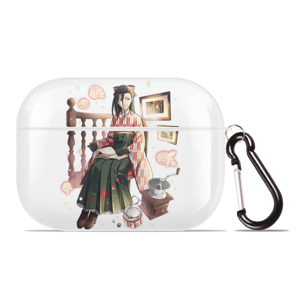 （画像用） 文豪ストレイドッグス Bungo Stray Dogs 【AirPods Pro用】ハードシェル保護ケース 耐衝撃・防指紋・カラビナ付き商品仕様