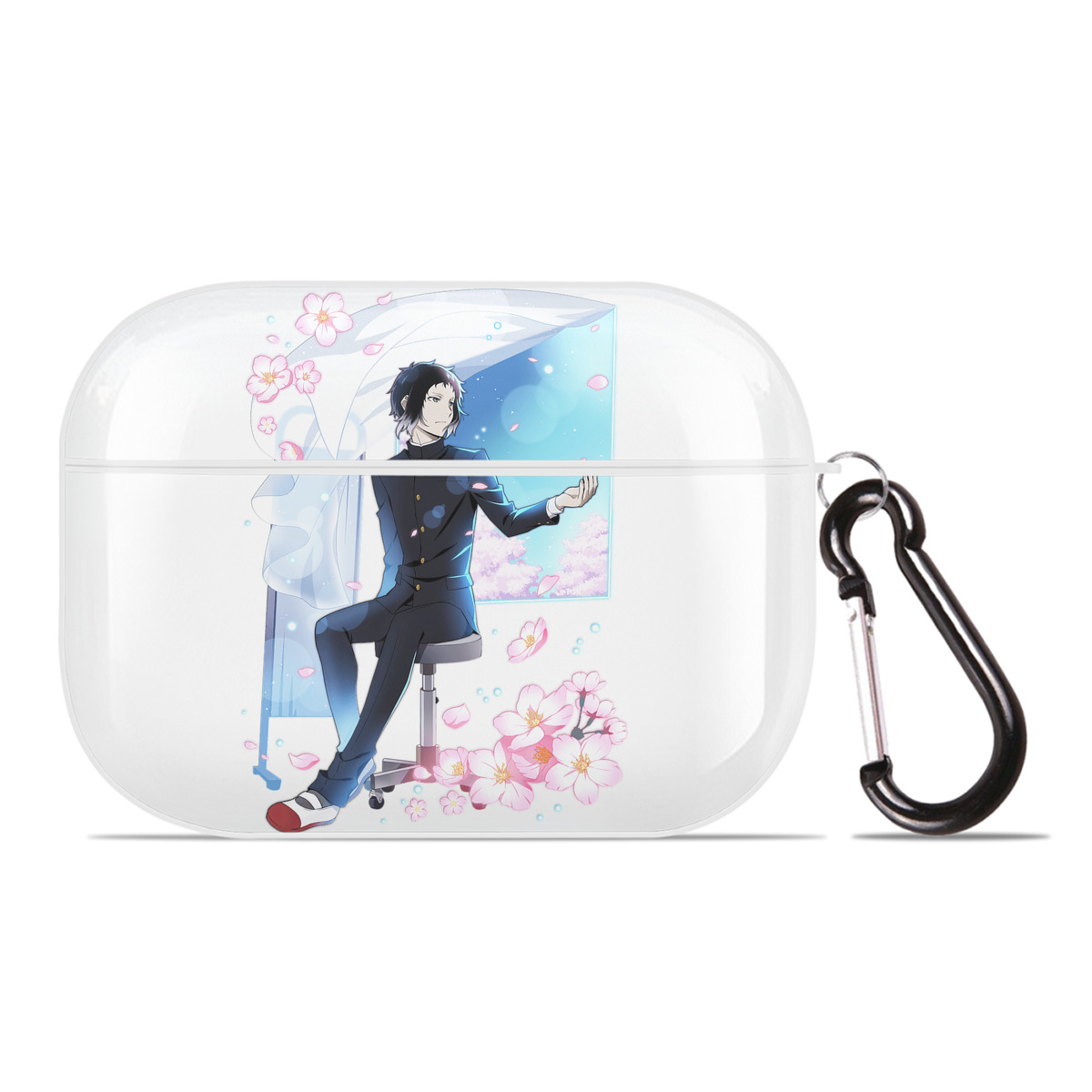 （画像用） 文豪ストレイドッグス Bungo Stray Dogs 【AirPods Pro用】ハードシェル保護ケース 耐衝撃・防指紋・カラビナ付き商品仕様