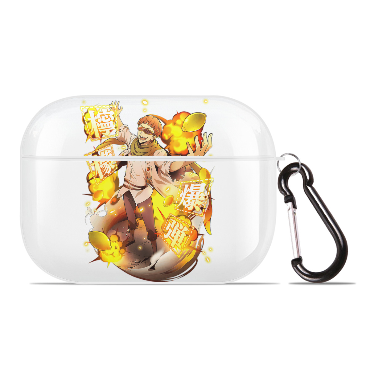 （画像用） 文豪ストレイドッグス Bungo Stray Dogs 【AirPods Pro用】ハードシェル保護ケース 耐衝撃・防指紋・カラビナ付き商品仕様
