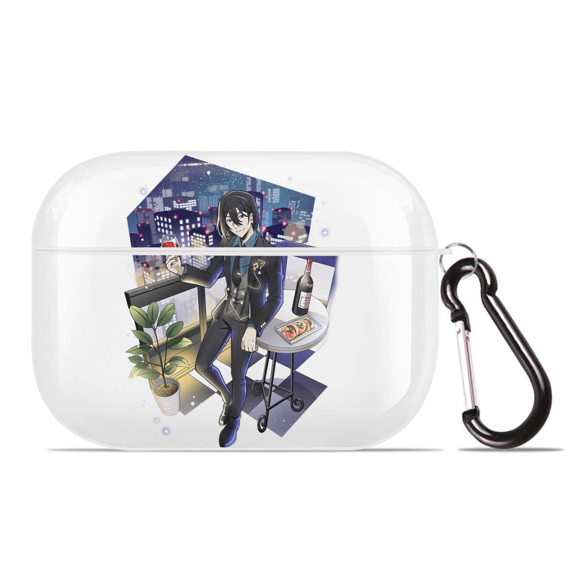 （画像用） 文豪ストレイドッグス Bungo Stray Dogs 【AirPods Pro用】ハードシェル保護ケース 耐衝撃・防指紋・カラビナ付き商品仕様