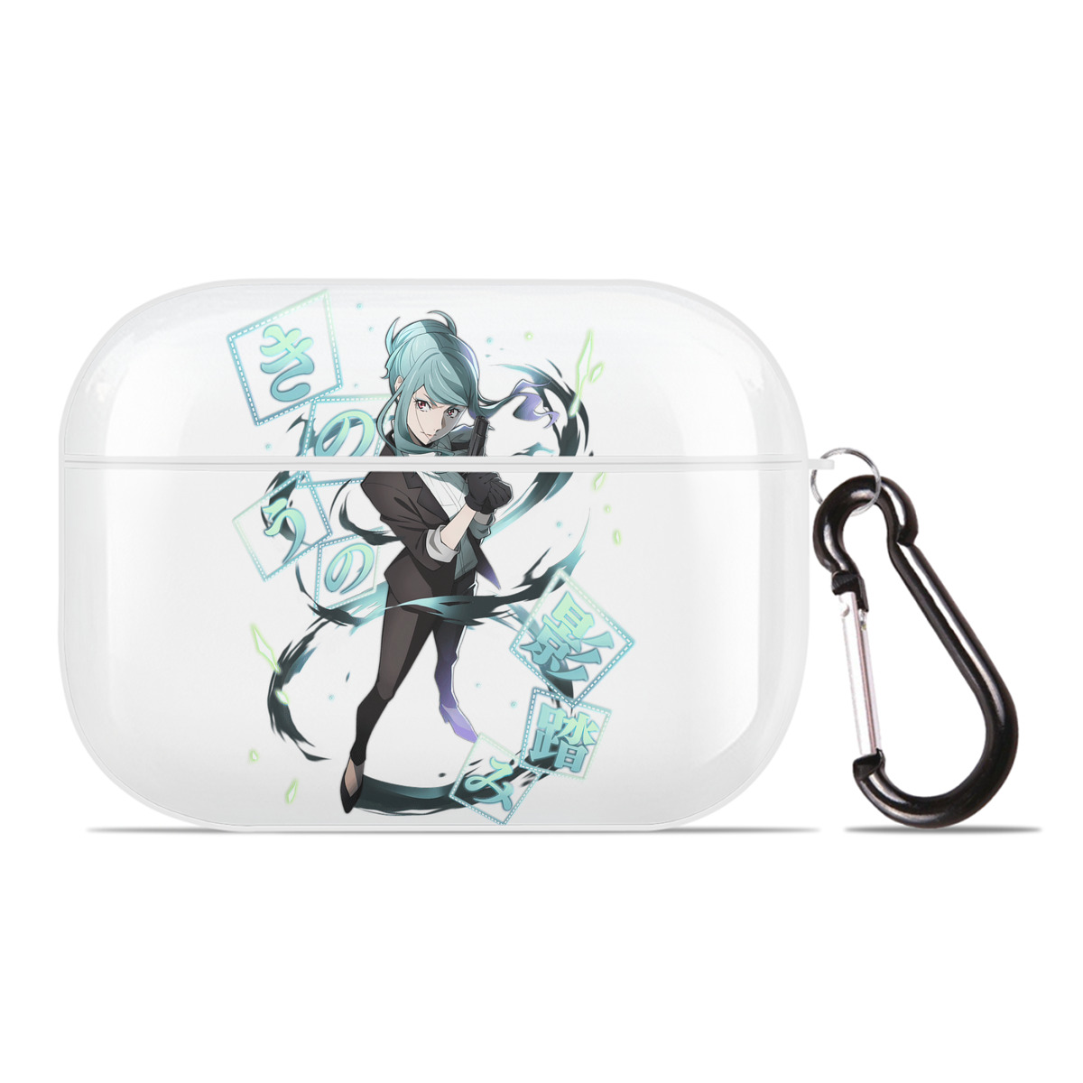 （画像用） 文豪ストレイドッグス Bungo Stray Dogs 【AirPods Pro用】ハードシェル保護ケース 耐衝撃・防指紋・カラビナ付き商品仕様