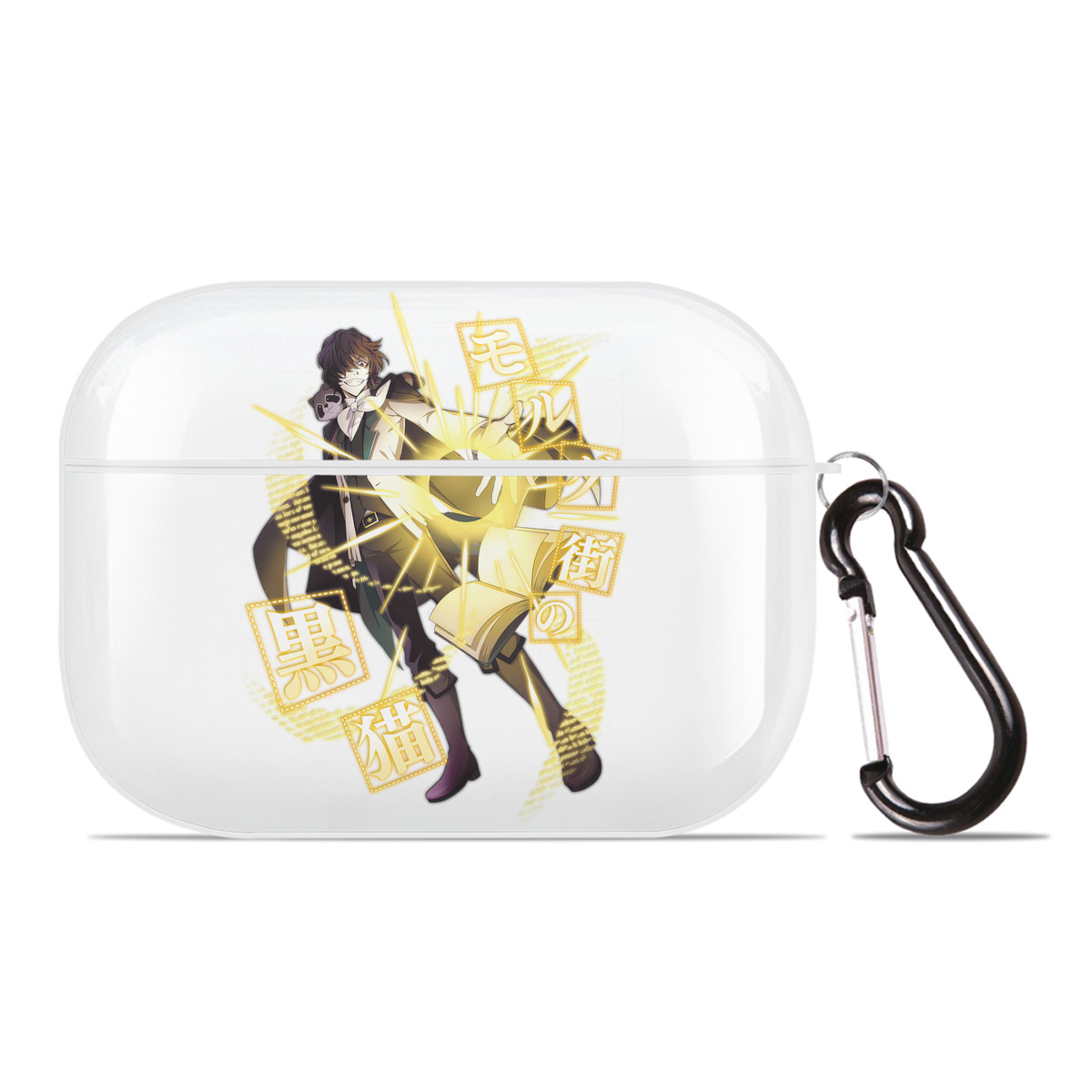 （画像用） 文豪ストレイドッグス Bungo Stray Dogs 【AirPods Pro用】ハードシェル保護ケース 耐衝撃・防指紋・カラビナ付き商品仕様