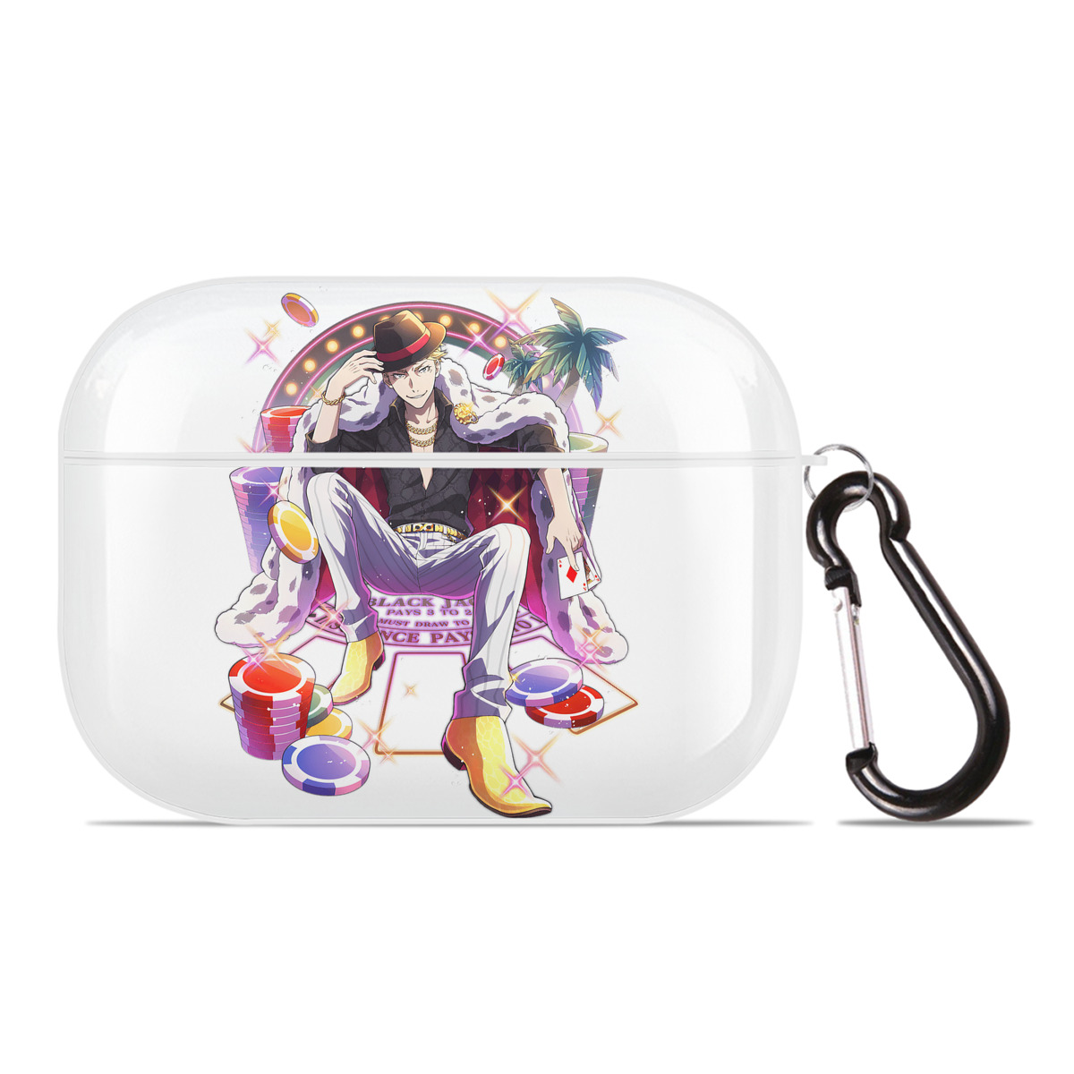 （画像用） 文豪ストレイドッグス Bungo Stray Dogs 【AirPods Pro用】ハードシェル保護ケース 耐衝撃・防指紋・カラビナ付き商品仕様