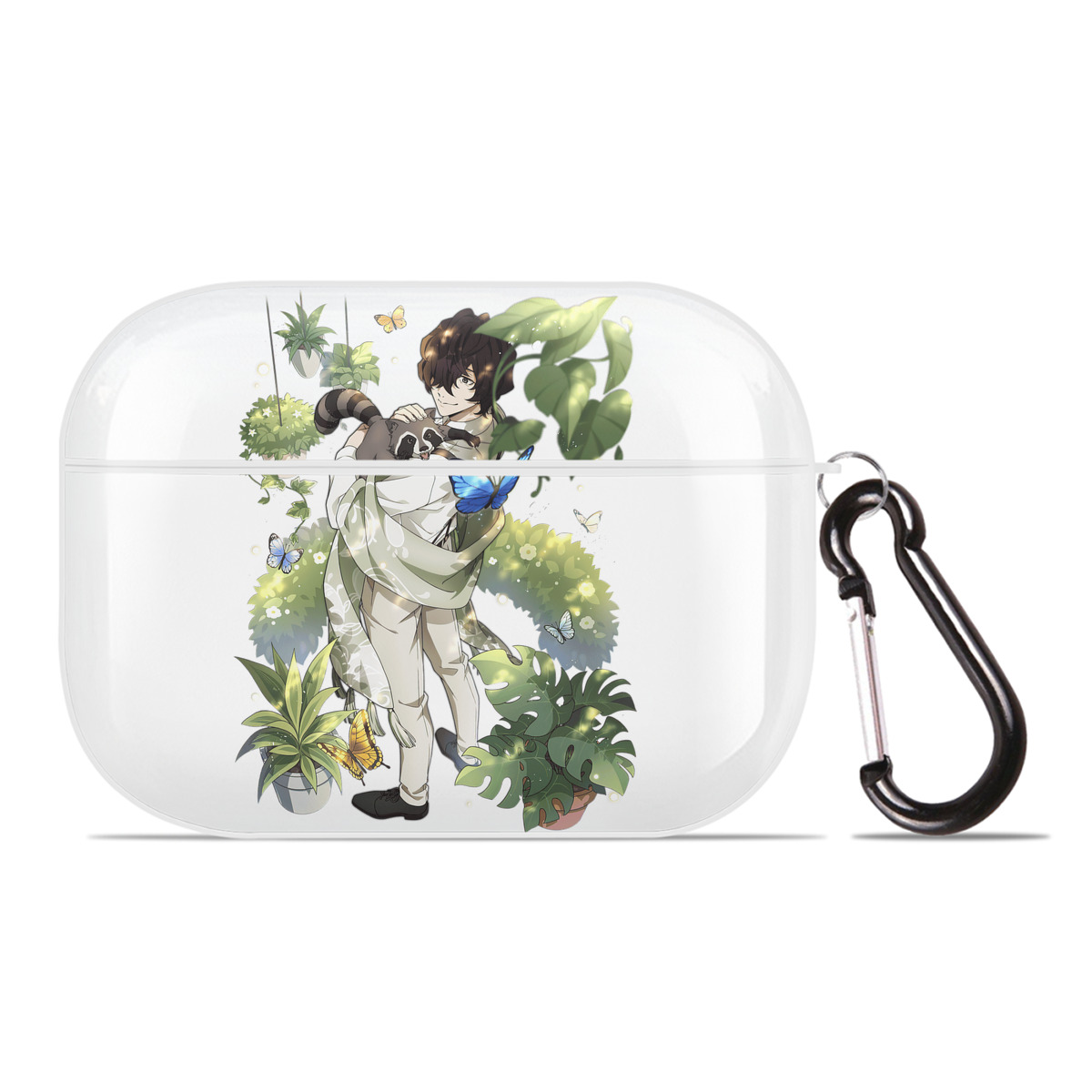 （画像用） 文豪ストレイドッグス Bungo Stray Dogs 【AirPods Pro用】ハードシェル保護ケース 耐衝撃・防指紋・カラビナ付き商品仕様