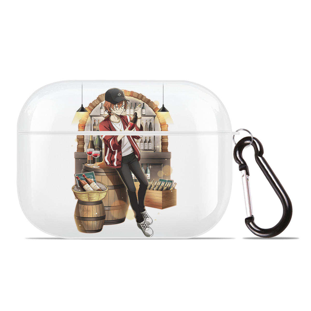 （画像用） 文豪ストレイドッグス Bungo Stray Dogs 【AirPods Pro用】ハードシェル保護ケース 耐衝撃・防指紋・カラビナ付き商品仕様