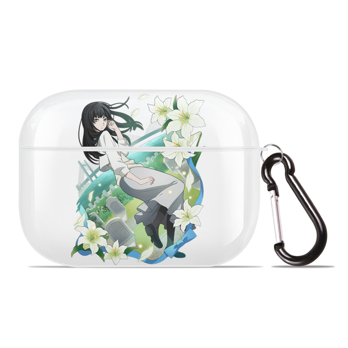 （画像用） 文豪ストレイドッグス Bungo Stray Dogs 【AirPods Pro用】ハードシェル保護ケース 耐衝撃・防指紋・カラビナ付き商品仕様