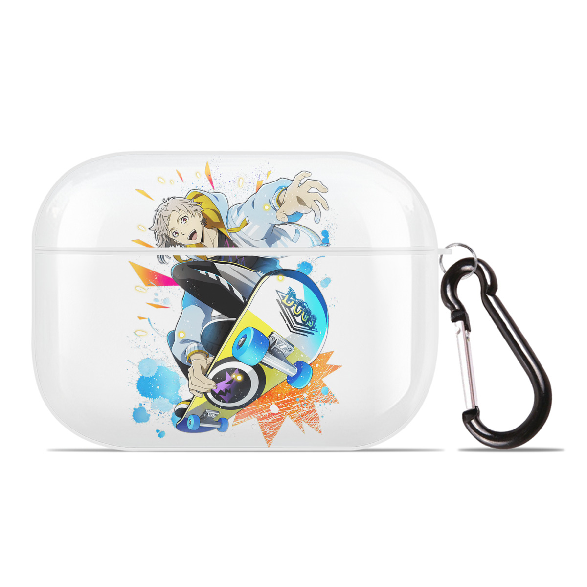 （画像用） 文豪ストレイドッグス Bungo Stray Dogs 【AirPods Pro用】ハードシェル保護ケース 耐衝撃・防指紋・カラビナ付き商品仕様