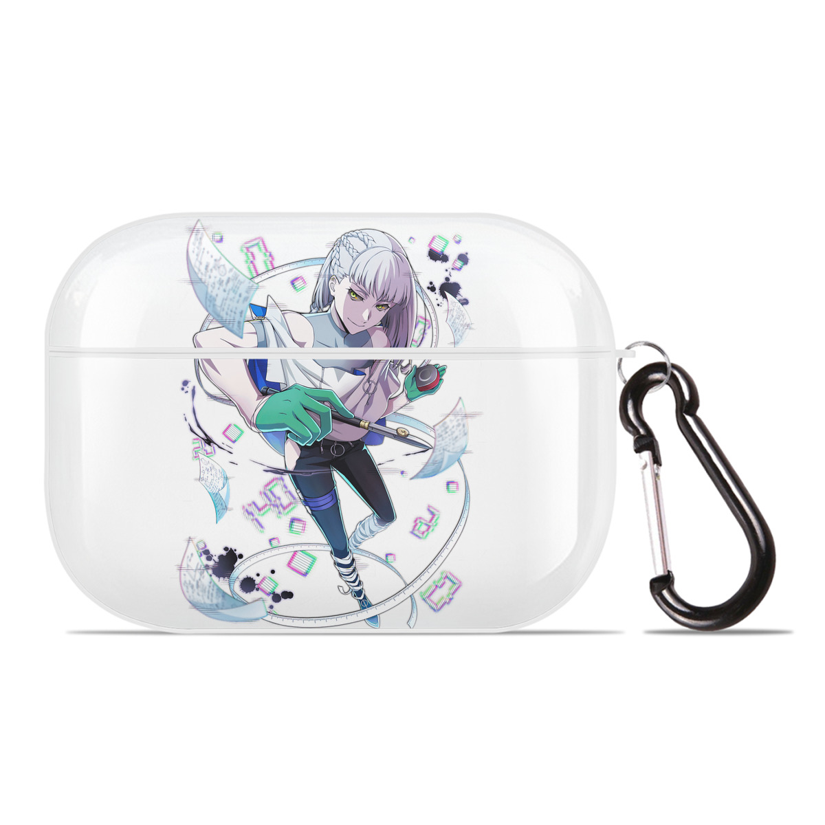 （画像用） 文豪ストレイドッグス Bungo Stray Dogs 【AirPods Pro用】ハードシェル保護ケース 耐衝撃・防指紋・カラビナ付き商品仕様