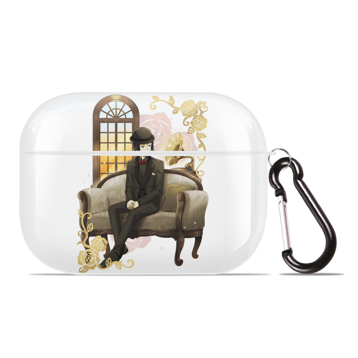 （画像用） 文豪ストレイドッグス Bungo Stray Dogs 【AirPods Pro用】ハードシェル保護ケース 耐衝撃・防指紋・カラビナ付き商品仕様