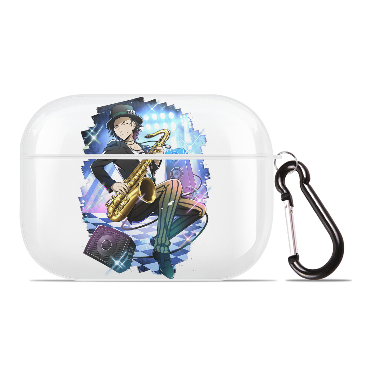 （画像用） 文豪ストレイドッグス Bungo Stray Dogs 【AirPods Pro用】ハードシェル保護ケース 耐衝撃・防指紋・カラビナ付き商品仕様