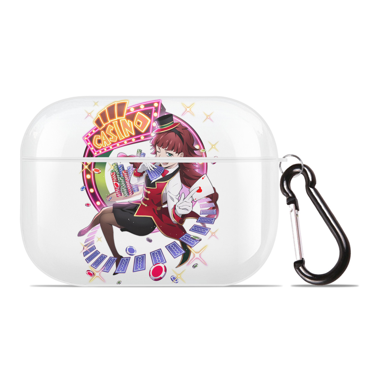 （画像用） 文豪ストレイドッグス Bungo Stray Dogs 【AirPods Pro用】ハードシェル保護ケース 耐衝撃・防指紋・カラビナ付き商品仕様