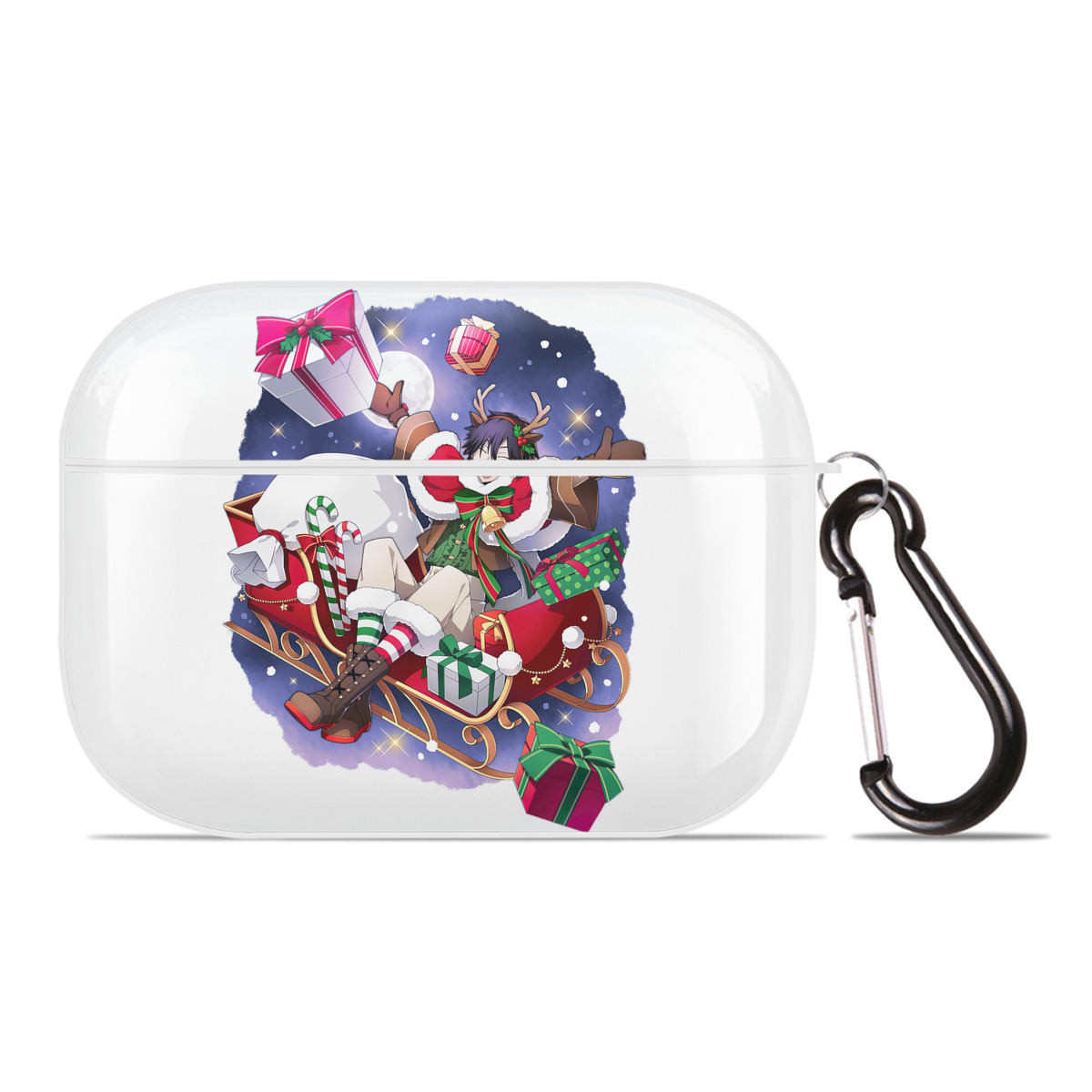（画像用） 文豪ストレイドッグス Bungo Stray Dogs 【AirPods Pro用】ハードシェル保護ケース 耐衝撃・防指紋・カラビナ付き商品仕様