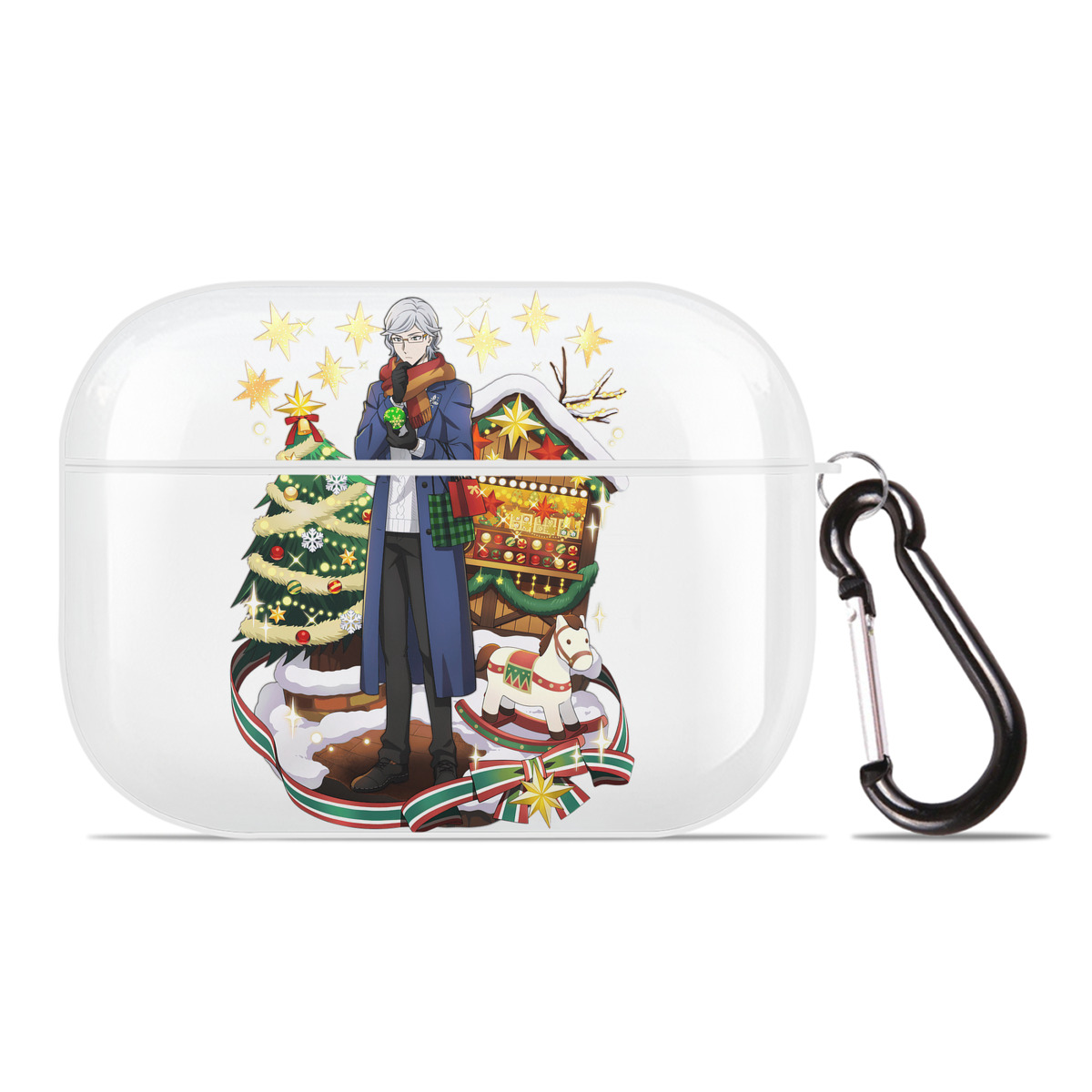 （画像用） 文豪ストレイドッグス Bungo Stray Dogs 【AirPods Pro用】ハードシェル保護ケース 耐衝撃・防指紋・カラビナ付き商品仕様