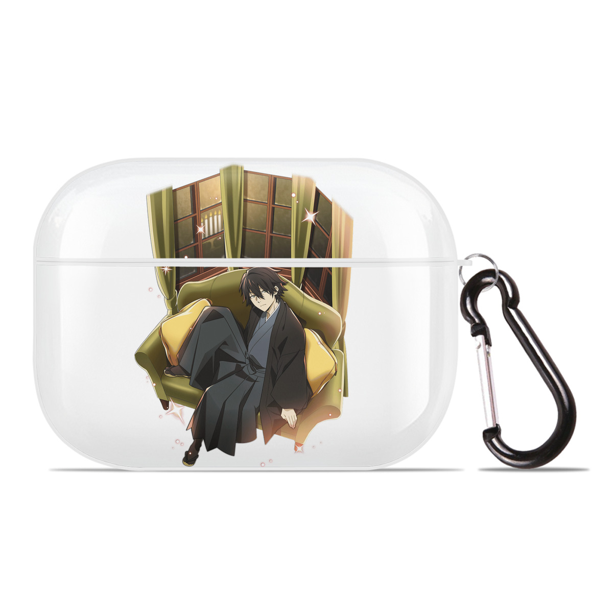 （画像用） 文豪ストレイドッグス Bungo Stray Dogs 【AirPods Pro用】ハードシェル保護ケース 耐衝撃・防指紋・カラビナ付き商品仕様
