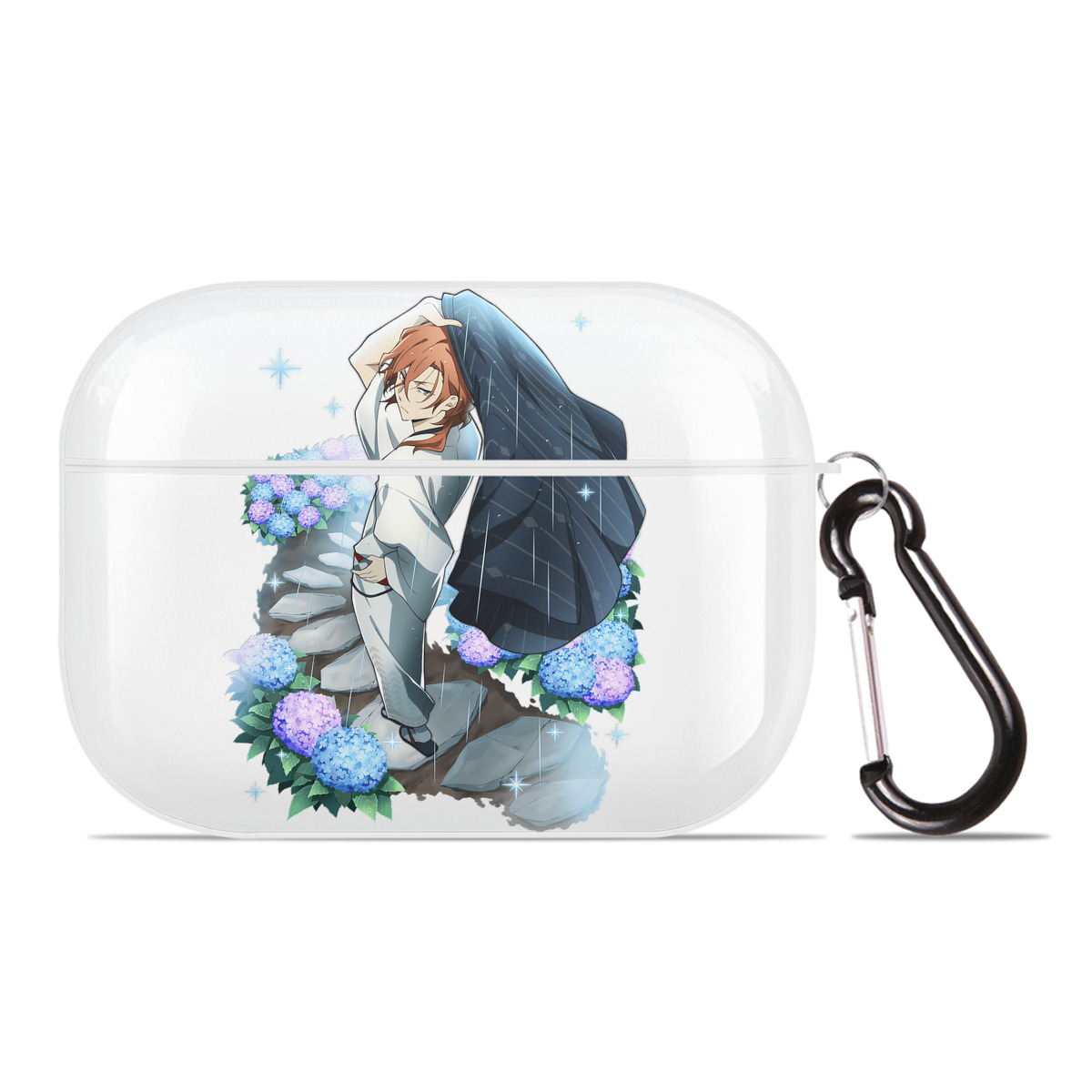 （画像用） 文豪ストレイドッグス Bungo Stray Dogs 【AirPods Pro用】ハードシェル保護ケース 耐衝撃・防指紋・カラビナ付き商品仕様