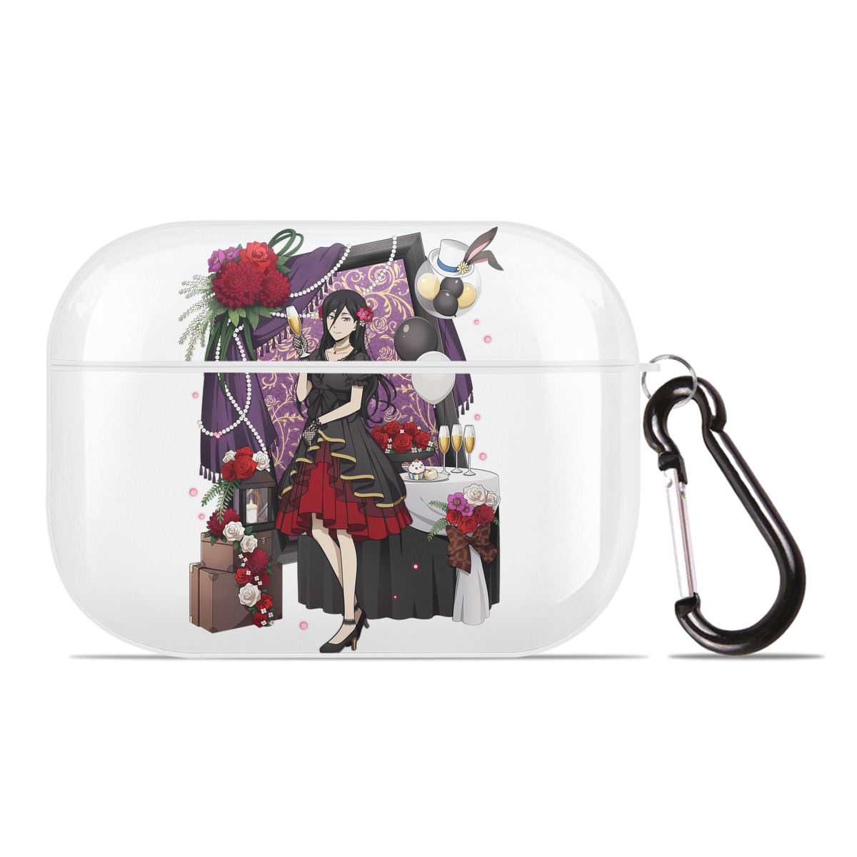 （画像用） 文豪ストレイドッグス Bungo Stray Dogs 【AirPods Pro用】ハードシェル保護ケース 耐衝撃・防指紋・カラビナ付き商品仕様