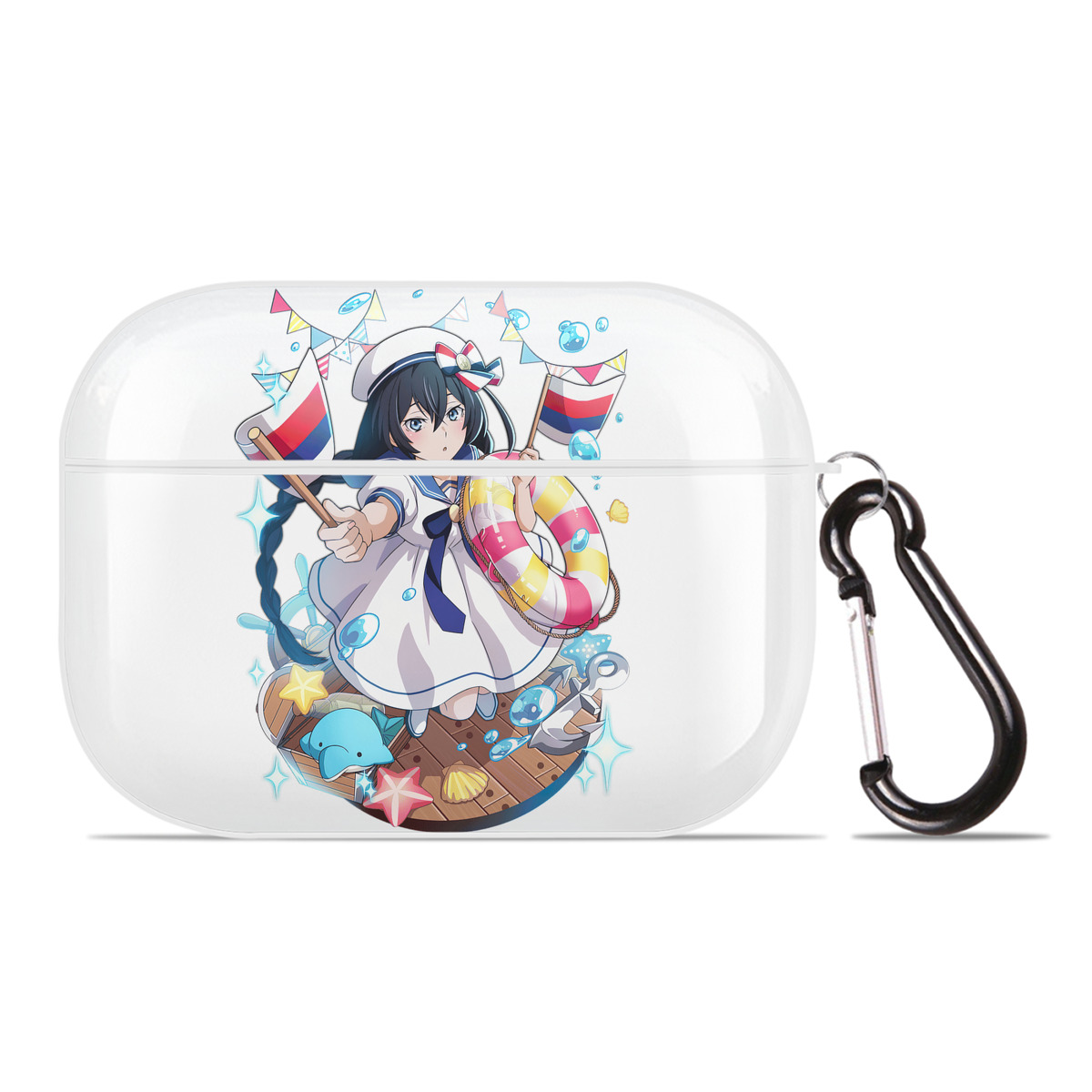 （画像用） 文豪ストレイドッグス Bungo Stray Dogs 【AirPods Pro用】ハードシェル保護ケース 耐衝撃・防指紋・カラビナ付き商品仕様