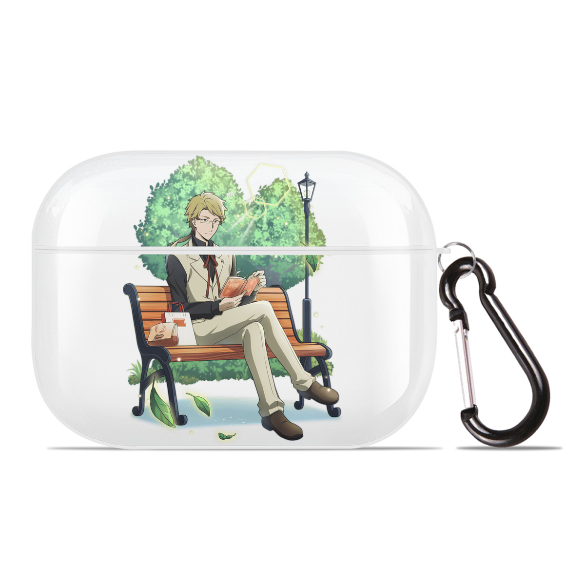 （画像用） 文豪ストレイドッグス Bungo Stray Dogs 【AirPods Pro用】ハードシェル保護ケース 耐衝撃・防指紋・カラビナ付き商品仕様