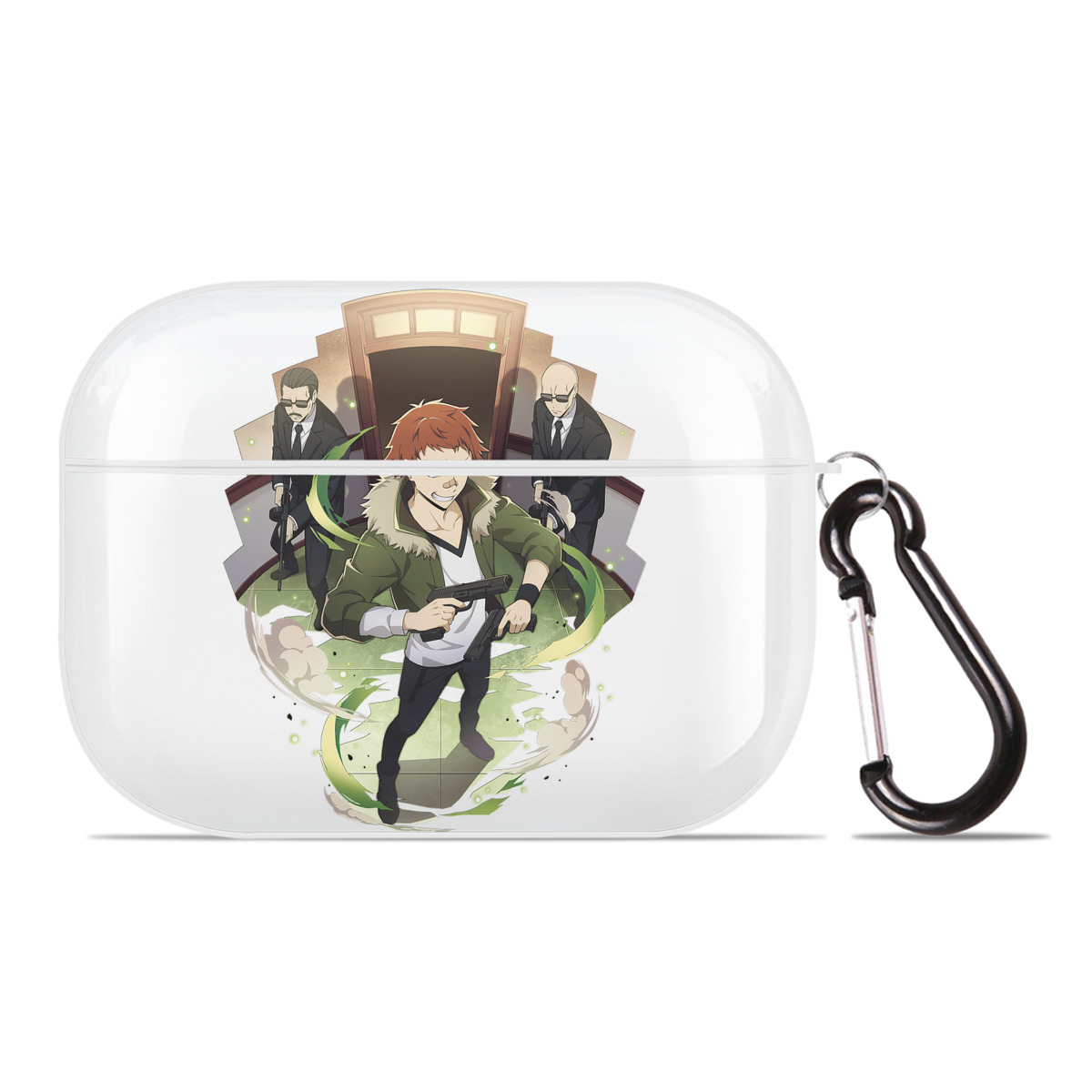 （画像用） 文豪ストレイドッグス Bungo Stray Dogs 【AirPods Pro用】ハードシェル保護ケース 耐衝撃・防指紋・カラビナ付き商品仕様