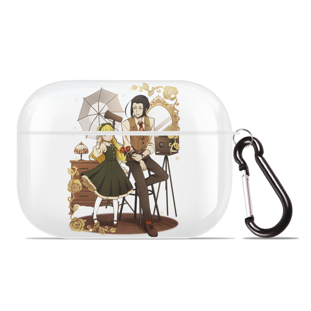 （画像用） 文豪ストレイドッグス Bungo Stray Dogs 【AirPods Pro用】ハードシェル保護ケース 耐衝撃・防指紋・カラビナ付き商品仕様