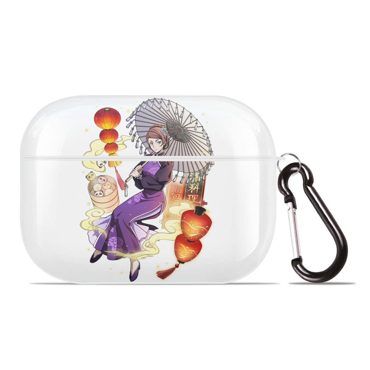 （画像用） 文豪ストレイドッグス Bungo Stray Dogs 【AirPods Pro用】ハードシェル保護ケース 耐衝撃・防指紋・カラビナ付き商品仕様