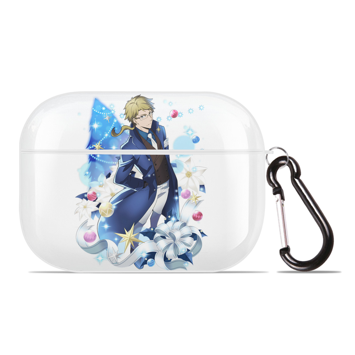 （画像用） 文豪ストレイドッグス Bungo Stray Dogs 【AirPods Pro用】ハードシェル保護ケース 耐衝撃・防指紋・カラビナ付き商品仕様