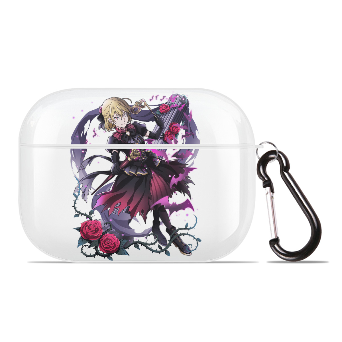 （画像用） 文豪ストレイドッグス Bungo Stray Dogs 【AirPods Pro用】ハードシェル保護ケース 耐衝撃・防指紋・カラビナ付き商品仕様