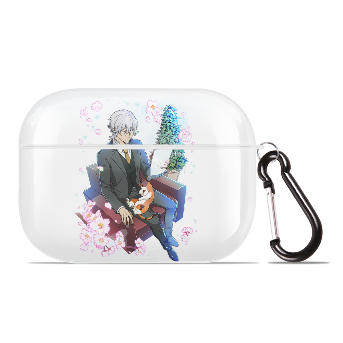 （画像用） 文豪ストレイドッグス Bungo Stray Dogs 【AirPods Pro用】ハードシェル保護ケース 耐衝撃・防指紋・カラビナ付き商品仕様